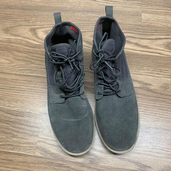 Sorel Caribou OTM‎ NM4494-093 Chukka Boots Waterproof Gray Suede Men\'s Size 10.5
